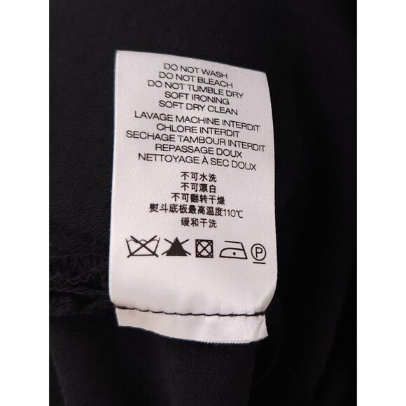 IRO Davov One-Shoulder Envelope Hem Dress Size 38 M Black NWT - Picture 13 of 15